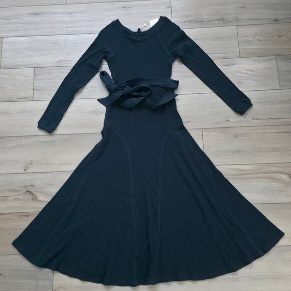 Downeast Destination Dress Long Sleeve Midi Rib Knit Dress Women Sz XS - Picture 2 of 9